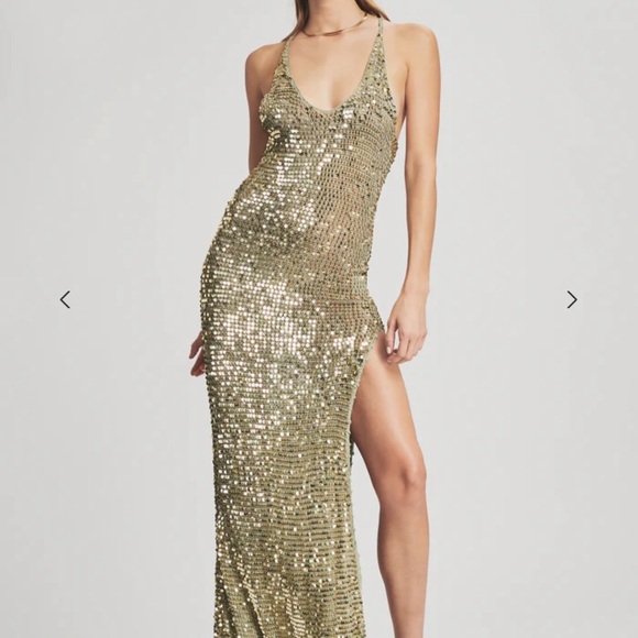 Retrofete Dresses & Skirts - Retrofete Gold Sequin Dress in GOLD Women’s